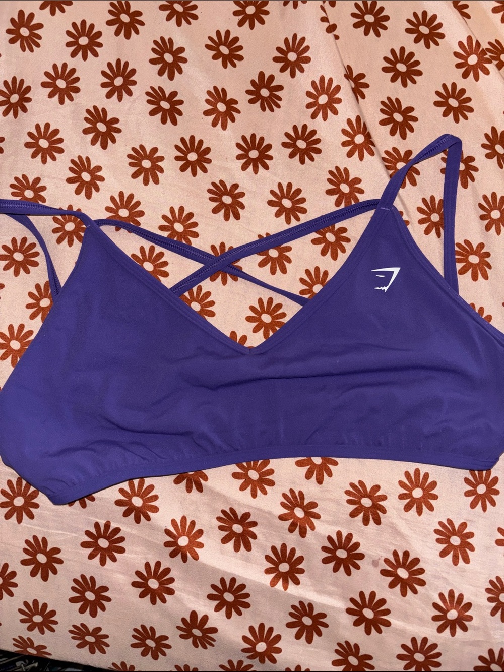 Gymshark Violet Strappy Low-Impact Sports Bra